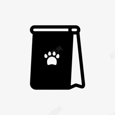 宠物食品袋子猫粮图标图标