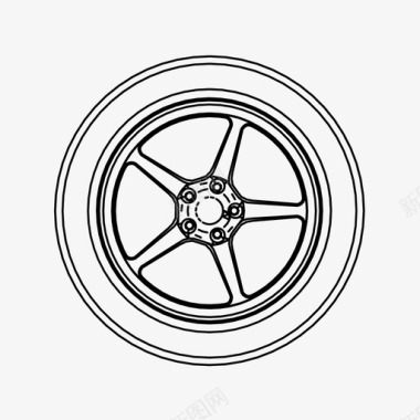 轮胎车轮汽车轮胎定制图标图标