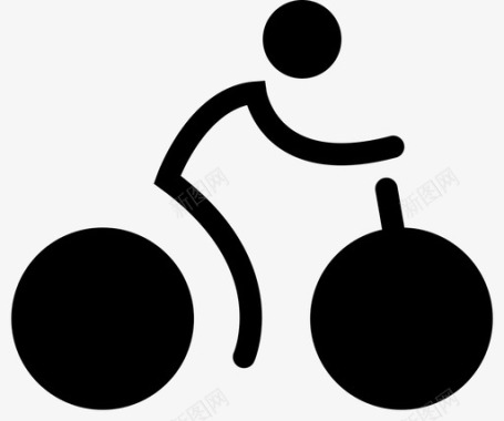 骑自行车男人学生图标图标