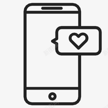 清新爱情短信爱情电话图标图标