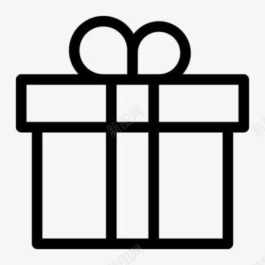 礼物礼盒送礼物图标图标