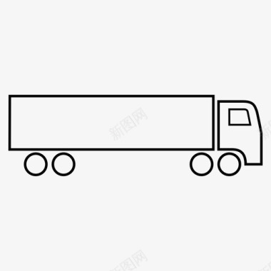 卡车商用卡车工业车辆图标图标