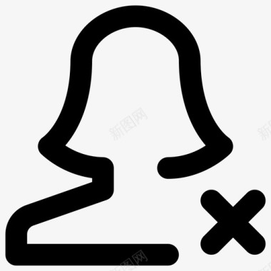 删除垃圾箱删除用户essentials行图标图标