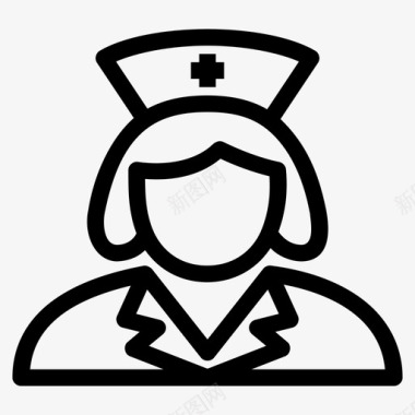 护士护士化身女护士图标图标