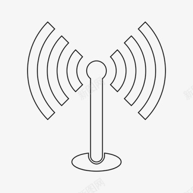 银色数字wifi连接数字图标图标