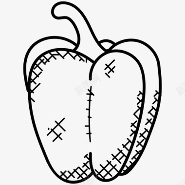 辣椒的画作辣椒甜椒食物图标图标