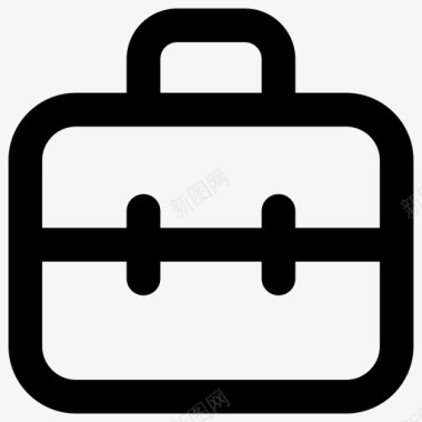 手提箱公文包商务旅行箱图标图标