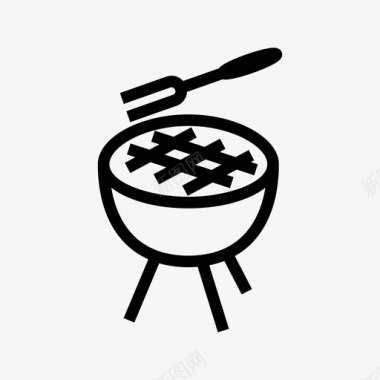 烧烤烹饪肉类图标图标