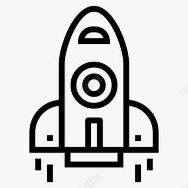 火箭火箭船太空船图标图标