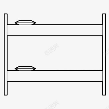 卧室床卧室双层床图标图标