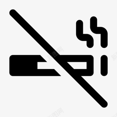 禁止吸烟矢量禁止吸烟香烟烟雾图标图标