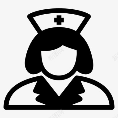 护士化身女护士图标图标