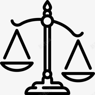 正义石狮子天平正义法律图标图标