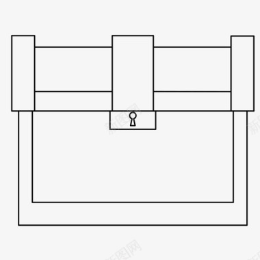 储藏箱子笼子保险箱图标图标