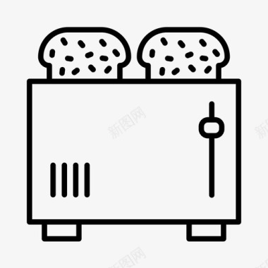 烤面包机2个烤面包机图标图标