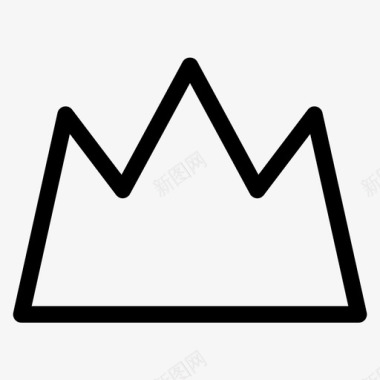 运动型皇冠国王王后图标图标