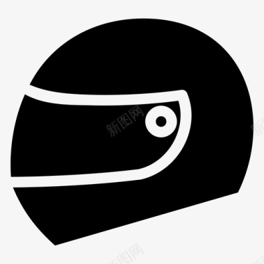 铁艺摩托车头盔驾驶员摩托车图标图标