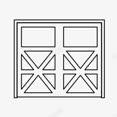 入口车库门汽车入口图标图标