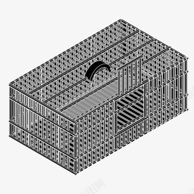 鸟笼图片鸟笼捕获宠物图标图标