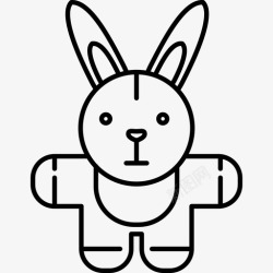 兔子套装填充兔子宝贝图标套装超薄高清图片