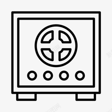 保险库保险箱银行商业图标图标