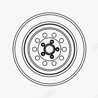 餐盘盖车轮汽车轮胎定制图标图标