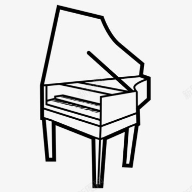 大键琴乐器图标图标