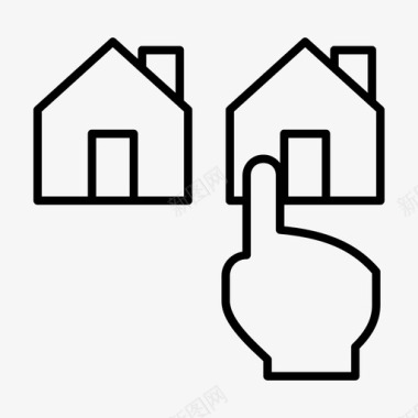 家的选择房子选择图标图标