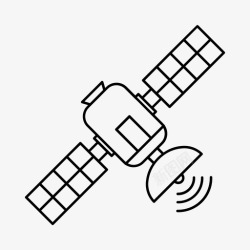 卫星通讯矢量素材卫星通讯gps图标高清图片