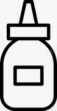 胶水粘合剂瓶子图标图标