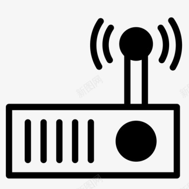 通信调制解调器互联网路由器图标图标