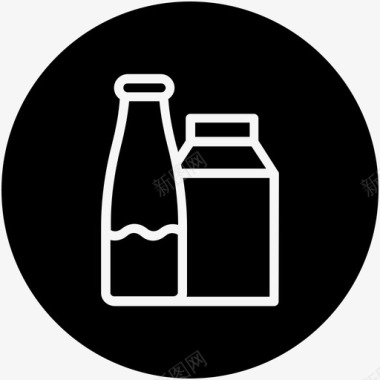 牛奶饮料果汁图标图标
