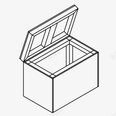 财富会谈宝箱保险箱集装箱图标图标