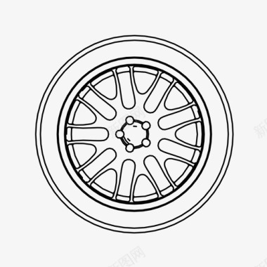米其林轮胎车轮汽车轮胎定制图标图标