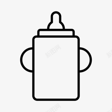 婴儿奶瓶饮料补水图标图标