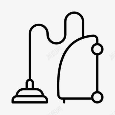 春季吸尘器家务清洁图标图标