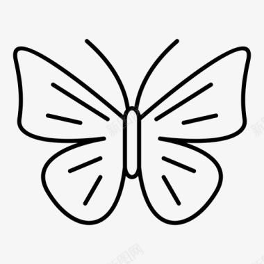 蝴蝶悬挂室内装饰图标图标