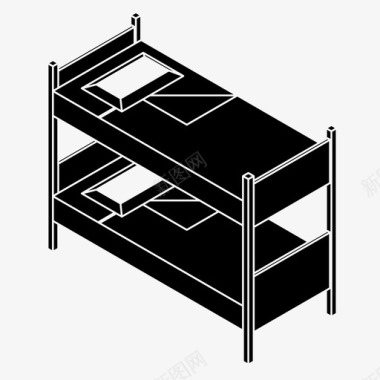 卧室床卧室双层床图标图标
