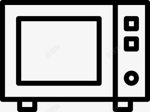 烤箱素材微波炉电器烹饪图标图标