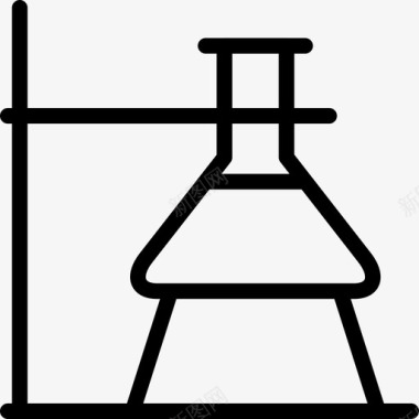 实验燃烧器锥形烧瓶图标图标