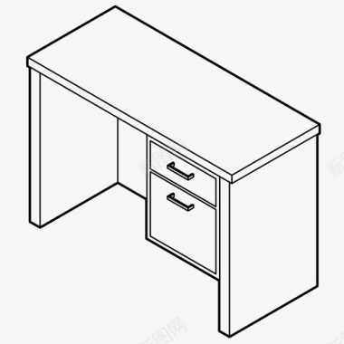 抽屉办公桌办公桌办公室书房图标图标