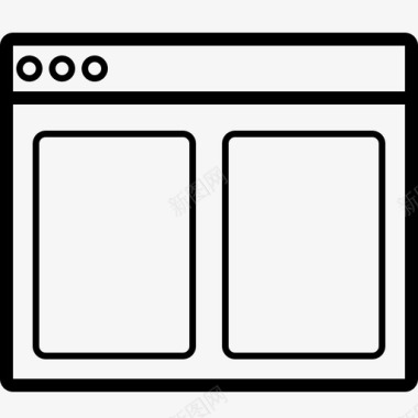 网站布局图标线框布局图标图标