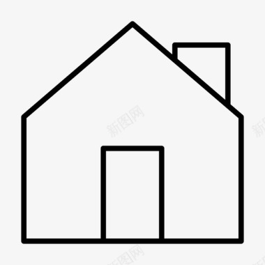 住宅房子房子房产不动产图标图标