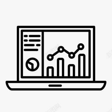 电脑图信息分析图表信息图表图标图标