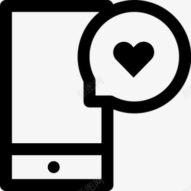 清新爱情智能手机小玩意爱情图标图标