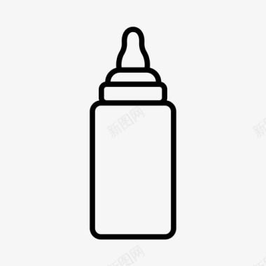 婴儿奶瓶饮料补水图标图标