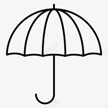 保护伞金融商业图标图标