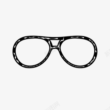 龟壳飞行员眼镜镜框龟壳图标图标