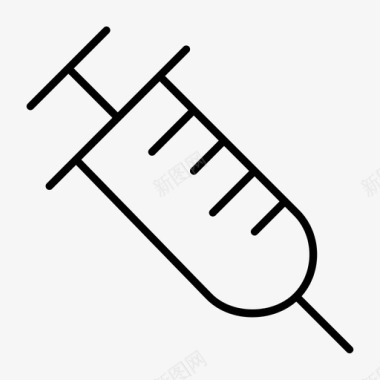 医用药箱注射器皮下注射器医用图标图标