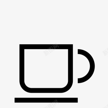 几何形杯子咖啡杯小杯子图标图标